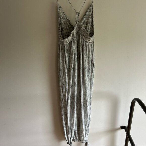 Free People Beach Malibu Grey Boho Jumpsuit sz S - Picture 4 of 8